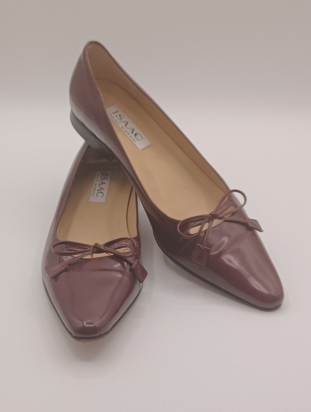 Izaac Izaac Mizrahi Leather Dress Flat Shoes